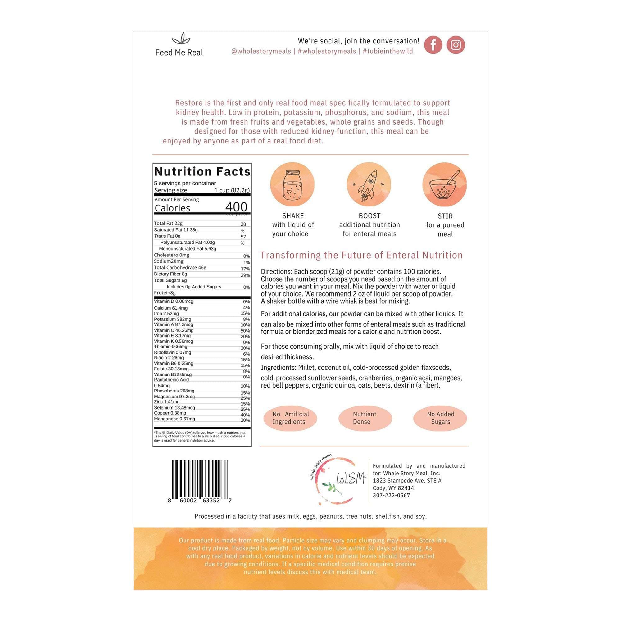 Restore Renal Support Oral Supplement - Image 2