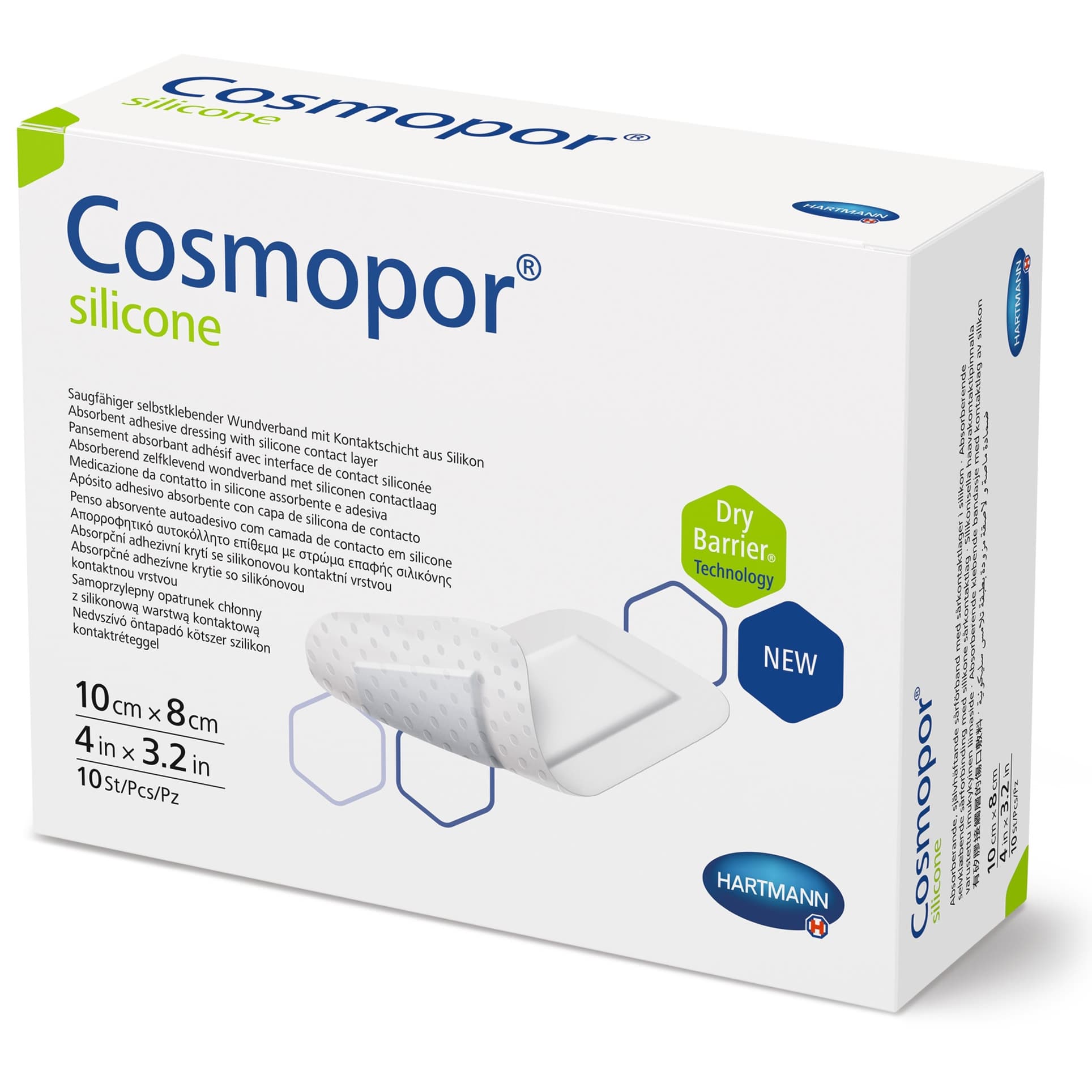 Cosmopor Silicone Dressing White Rectangle Sterile - Image 2