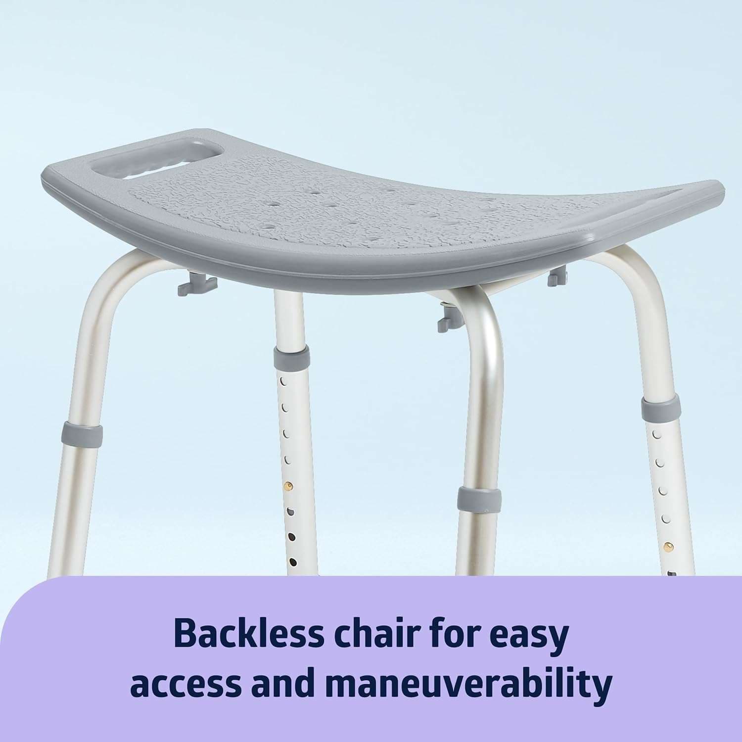 Medline Bariatric Shower Chair without Back - Image 3