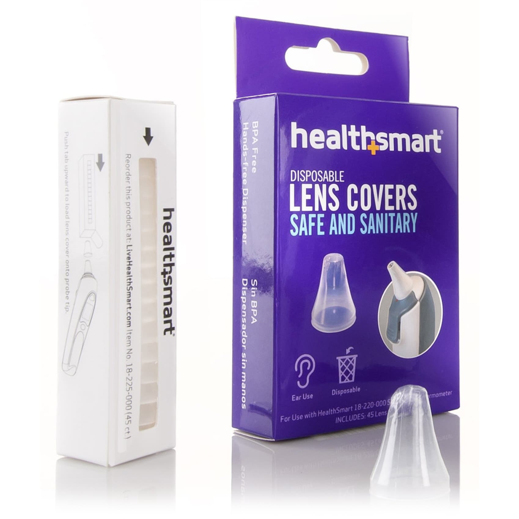 HealthSmart Tympanic Thermometer Probe Cover - Box of 45 - Image 1