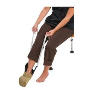 DMI Deluxe Sock Aid with 29" L Straps, White - Image 1