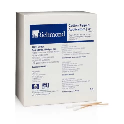 Richmond Cotton-Tipped Applicators Applicator, 6", Non-Sterile - Case of 10000 - Image 1