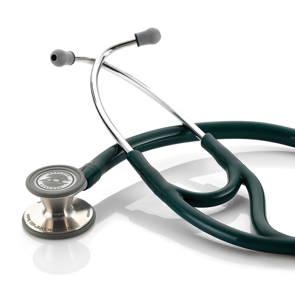 ADC Adscope 601 Convertible Cardiology Stethoscope, Dark Green - Image 1