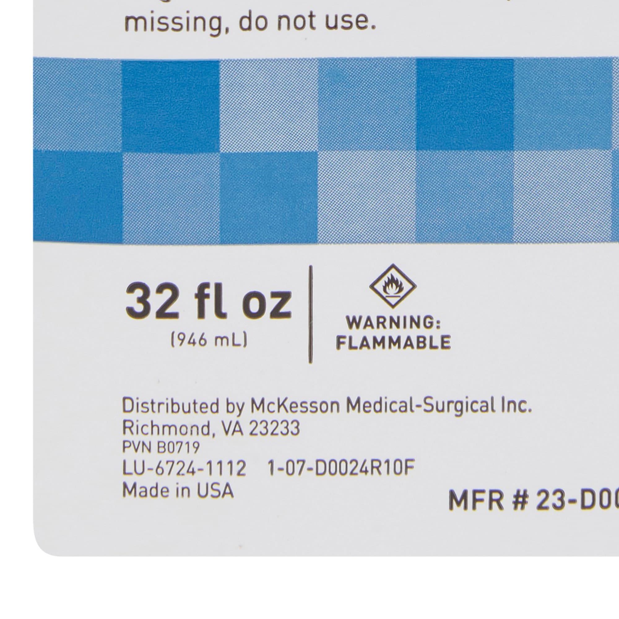 McKesson Isopropyl Rubbing Alcohol First Aid Antiseptic, 70% Strength, 32 oz - Image 4