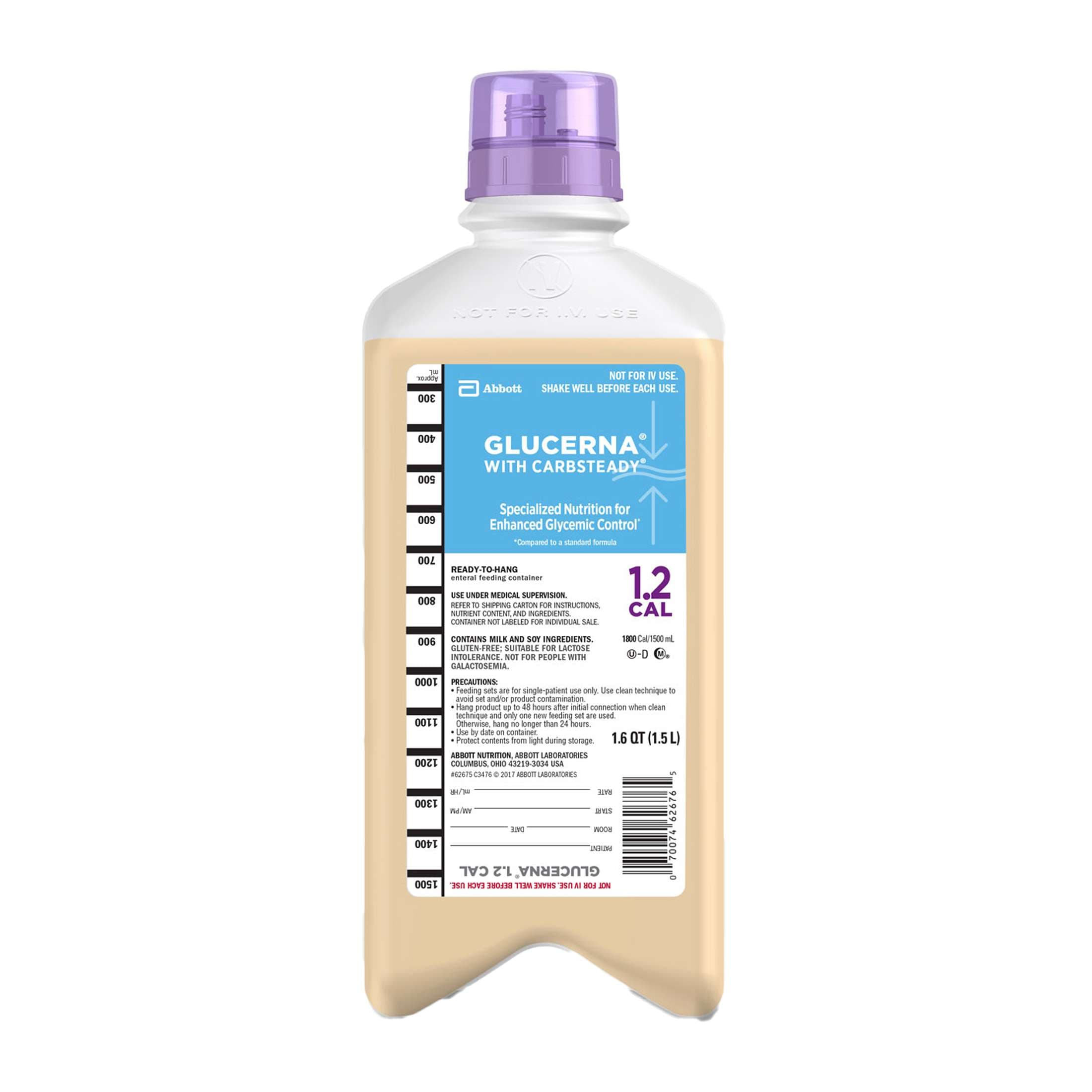 Glucerna 1.2 Cal Oral Supplement, Unflavored, 1500 mL - Case of 6 - Image 1