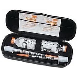 DI Case Eyeglass Style Insulin Protector - Black