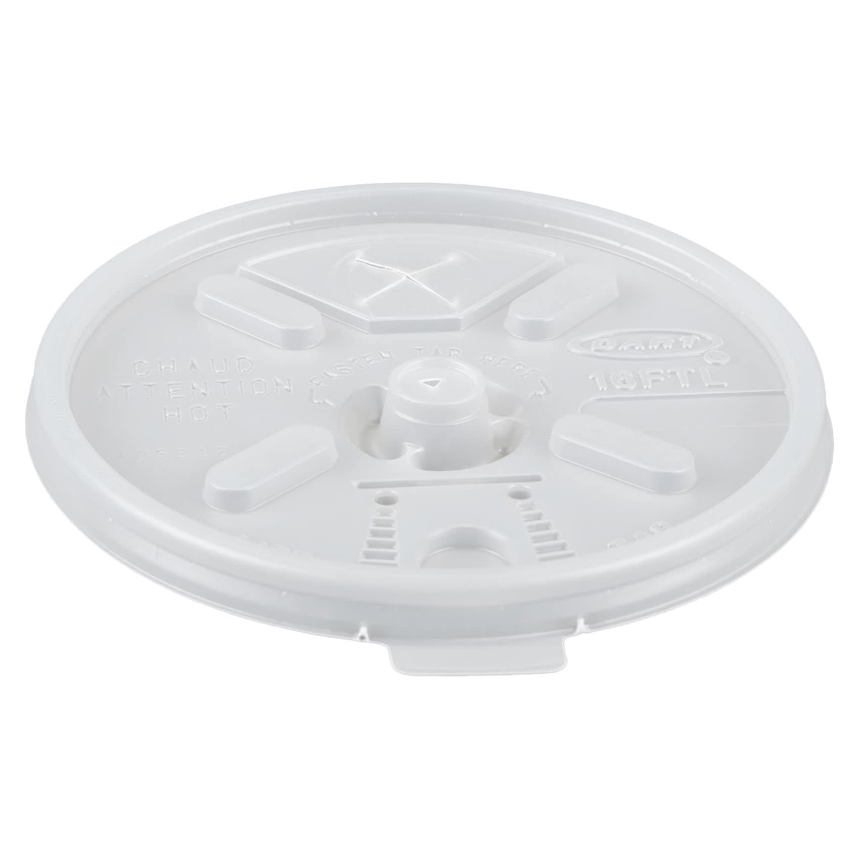 Dart 16 oz Plastic Disposable Drinking Cup Lid