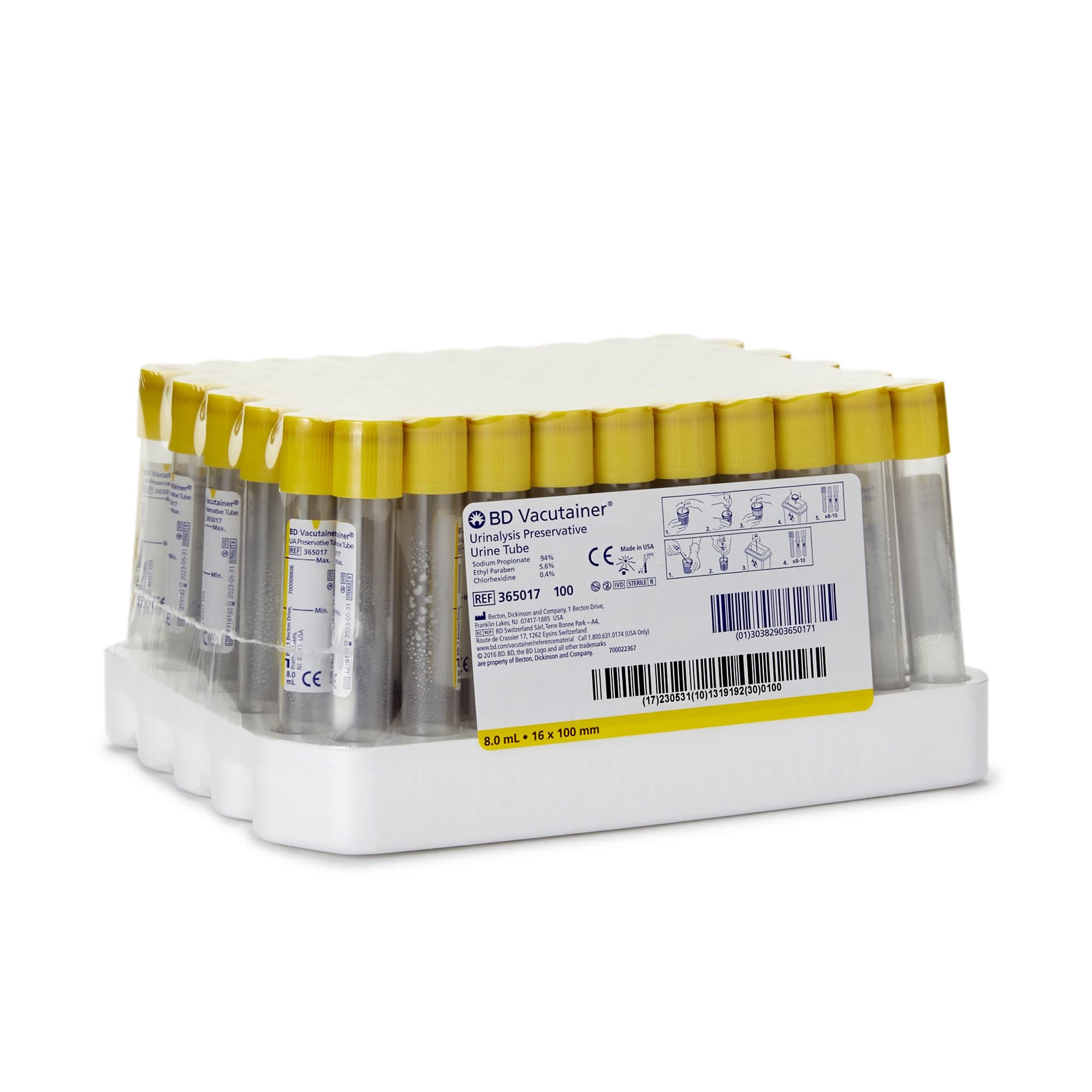 BD Vacutainer Urinalysis Tube with Preservative for Urinalysis - Image 2