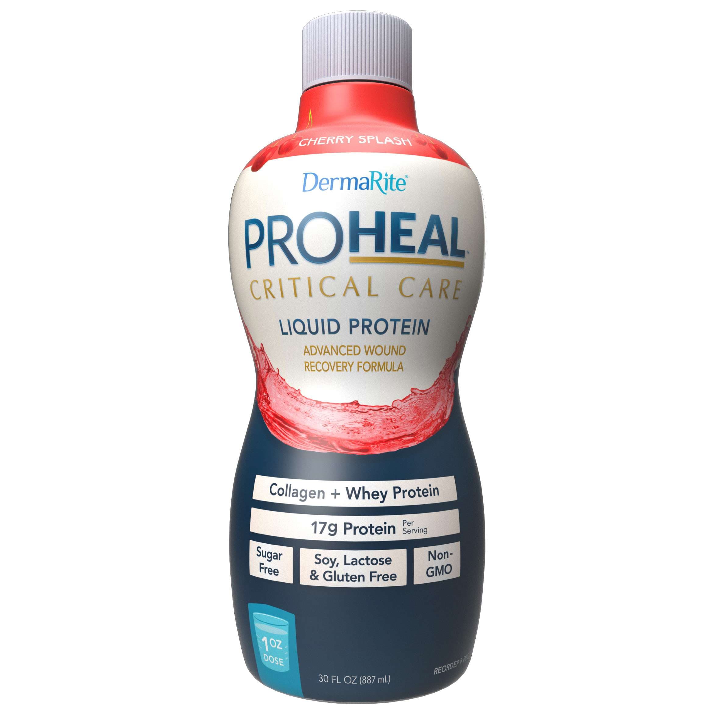 ProHeal Critical Care Liquid Protein Advanced Wound Recovery Formula, Cherry Splash, 30 oz - Each - Image 1