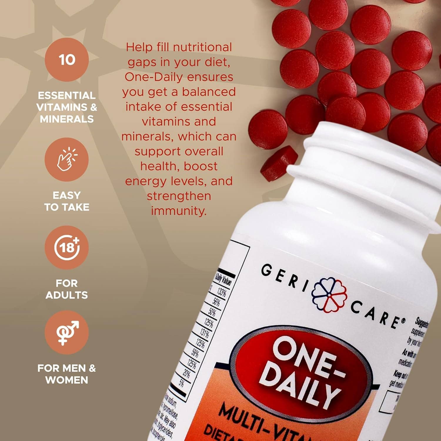 Geri-Care One-Daily Multivitamin Tablets - Image 4