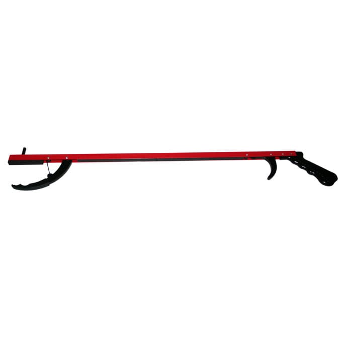 FabLife Reaching aid, pistol grip, open jaw, 26-1/2", Red