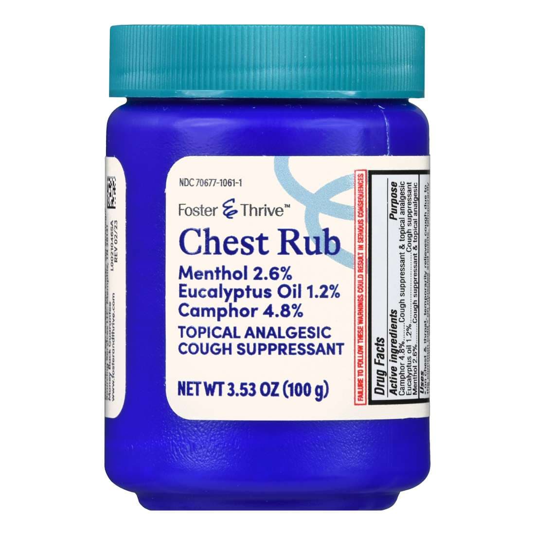 Foster & Thrive Chest Rub Ointment, 3.53 oz - Image 5