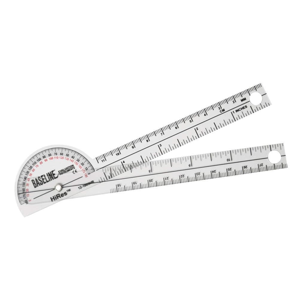 Baseline Hires Plastic Goniometer 6 Inch Arms